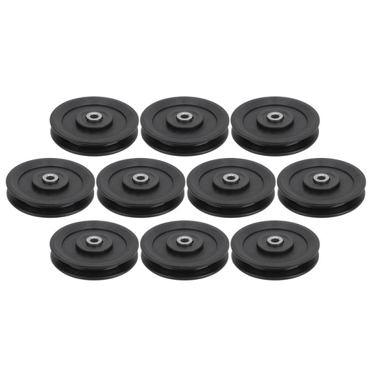 10pcs 115mm Nylon Fitness Bearing Pulley Home Gym Attachments Exercise Strength Training Accessory