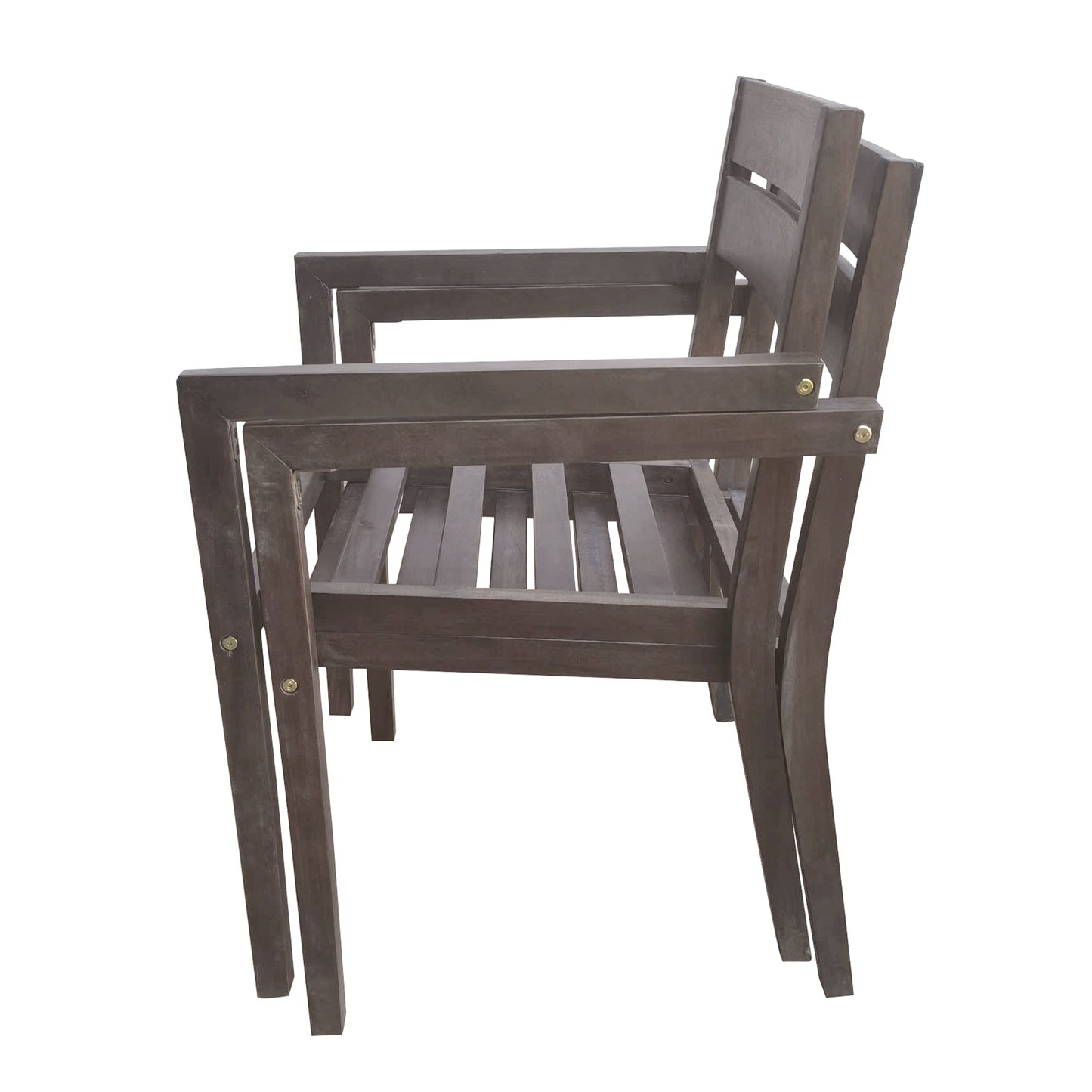 Acacia Wood Outdoor Dining Table And Chairs Suitable For Patio,