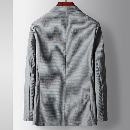 Young And Middle-aged Solid Color Thin Non-ironing Coat