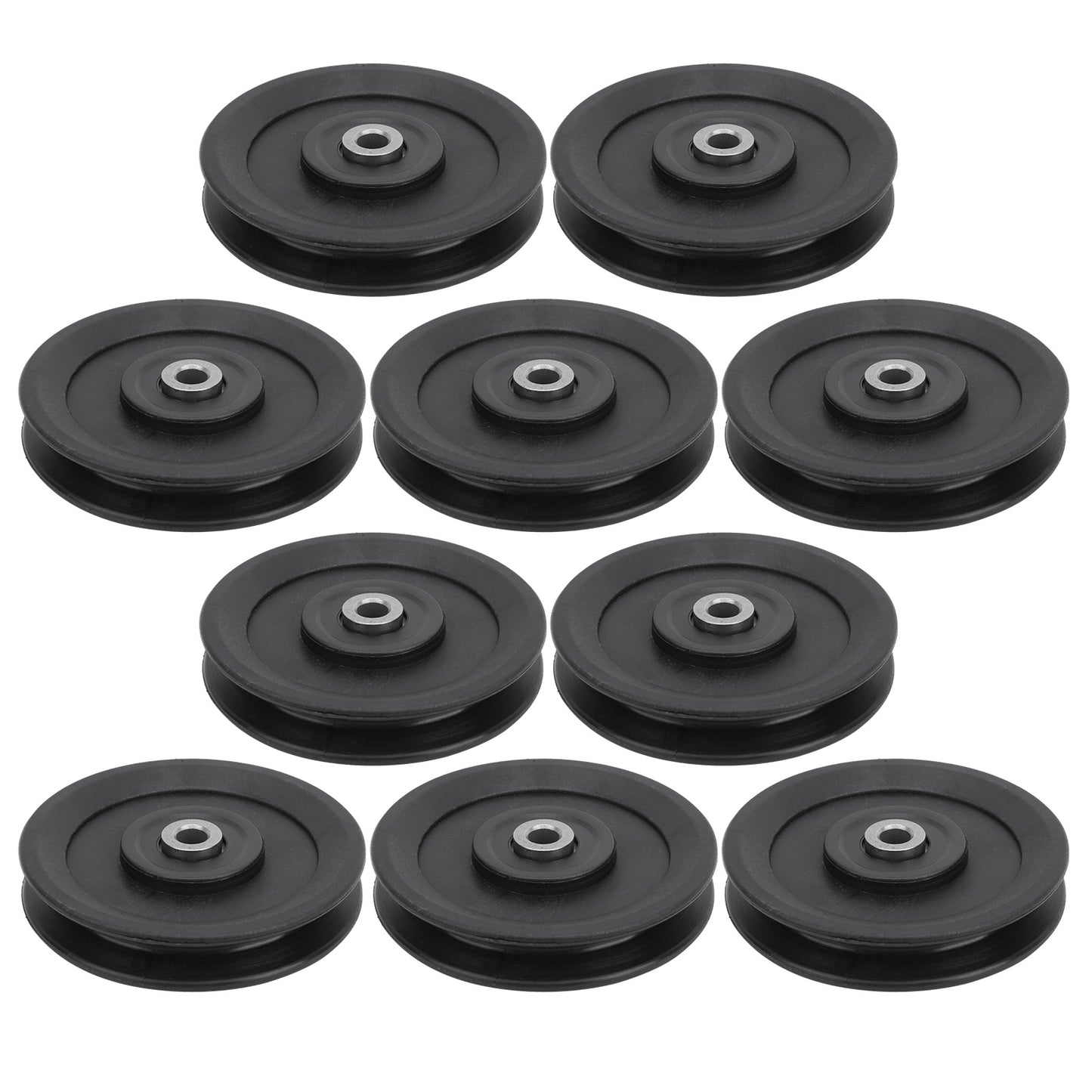 10pcs 115mm Nylon Fitness Bearing Pulley Home Gym Attachments Exercise Strength Training Accessory